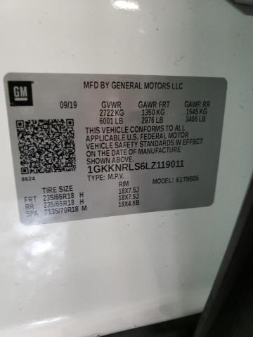 1GKKNRLS6LZ119011 GMC ACADIA SLE