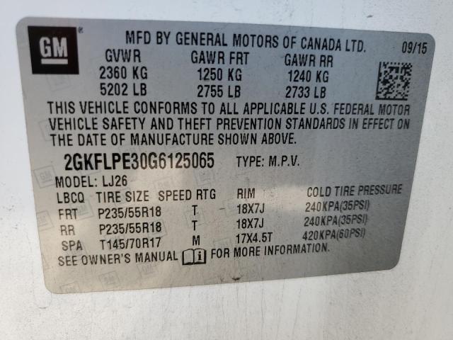 2GKFLPE30G6125065 GMC Terrain Slt