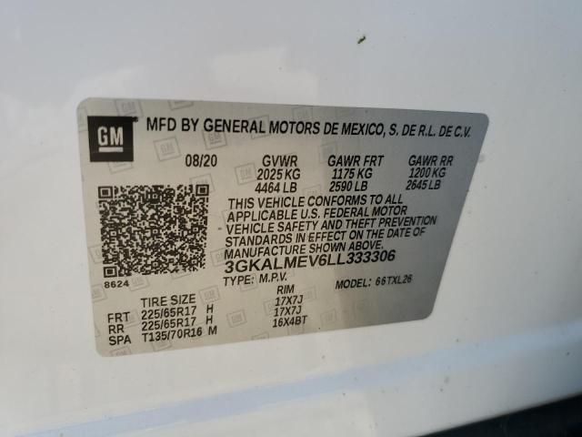 3GKALMEV6LL333306 GMC Terrain Sle