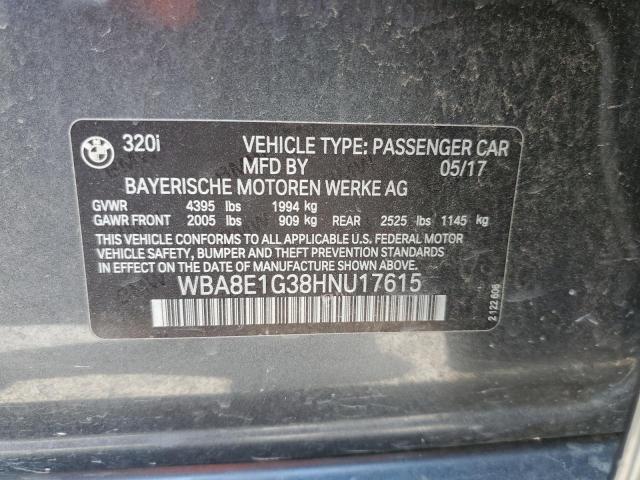 WBA8E1G38HNU17615 BMW 320 I