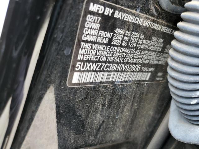 5UXWZ7C38H0V92806 BMW X3 Sdrive28i