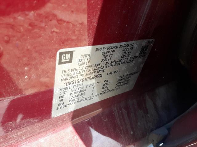 1GKS1GKC1GR365593 GMC Yukon Xl C1500 Slt
