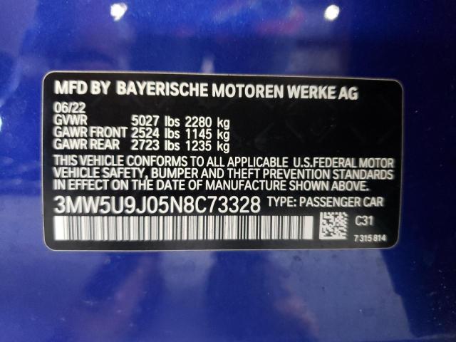 3MW5U9J05N8C73328 BMW M340XI