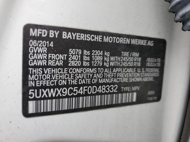 5UXWX9C54F0D48332 BMW X3 Xdrive28i
