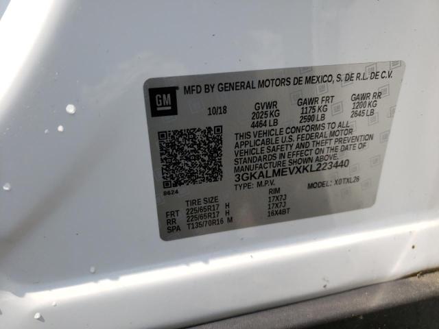 3GKALMEVXKL223440 GMC Terrain Sle