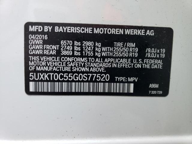 5UXKT0C55G0S77520 BMW X5 Xdr40e