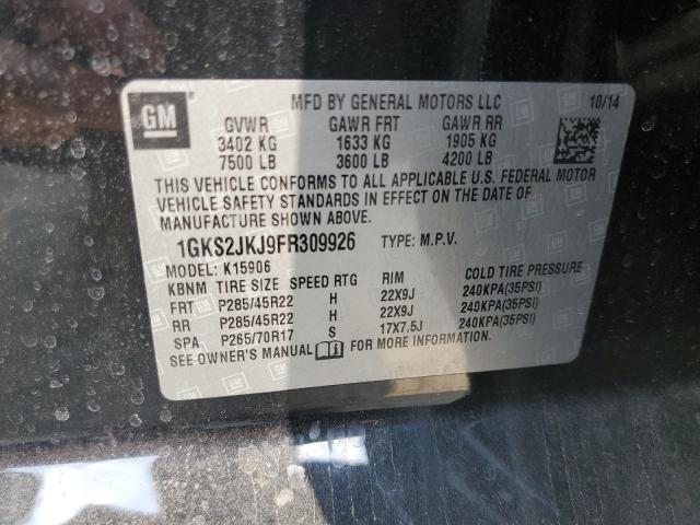 1GKS2JKJ9FR309926 GMC YUKON XL DENALI