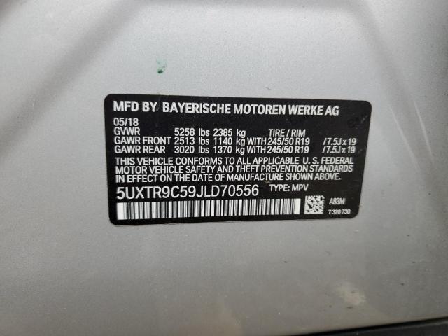 5UXTR9C59JLD70556 BMW X3 Xdrive30i