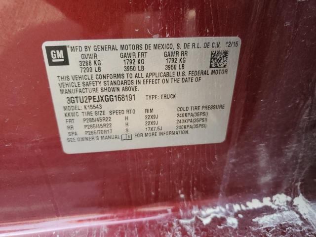 3GTU2PEJXGG168191 GMC Sierra K1500 Denali