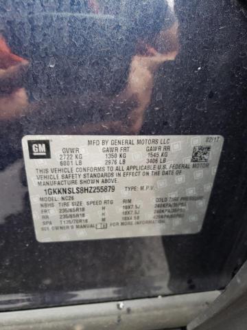 1GKKNSLS8HZ255879 GMC ACADIA SLE