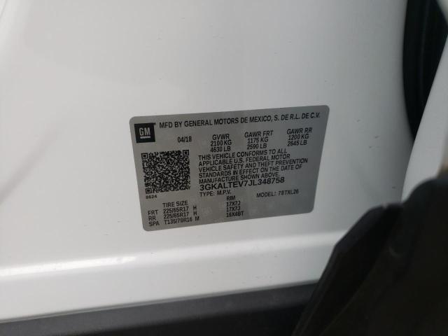 3GKALTEV7JL348758 GMC Terrain Sle