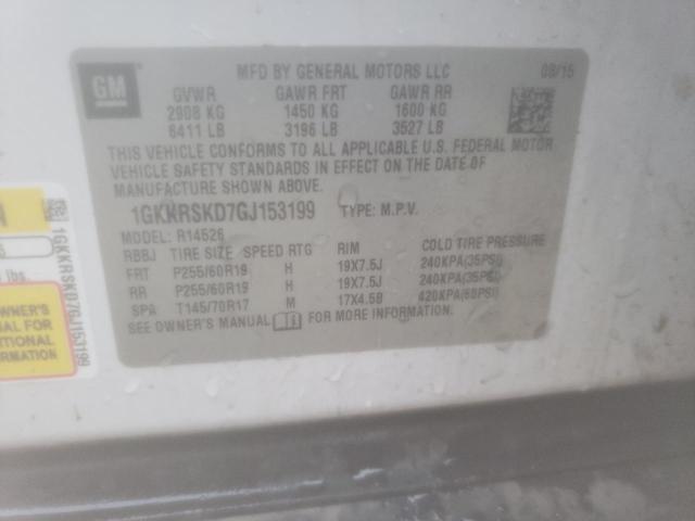 1GKKRSKD7GJ153199 GMC Acadia Slt-2