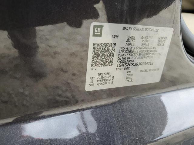 1GKS2CKJ9JR294218 GMC YUKON DENALI