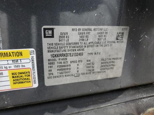 1GKKRRKD7EJ132469 GMC Acadia Slt-1