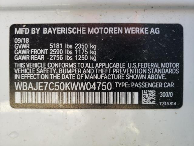 WBAJE7C50KWW04750 BMW 540 XI