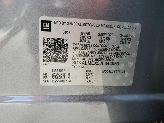 3GKALMEX5JL344053 GMC Terrain Sle