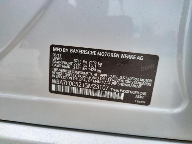 WBA7F0C52JGM23107 BMW 750 I