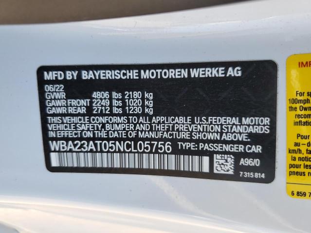 WBA23AT05NCL05756 BMW 430I