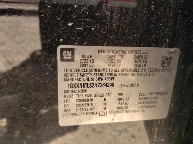 1GKKNMLS2HZ264296 GMC Acadia Slt-1