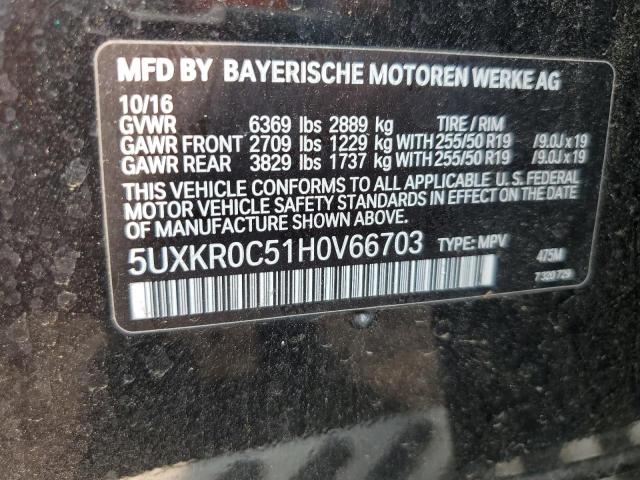 5UXKR0C51H0V66703 BMW X5 Xdrive35i