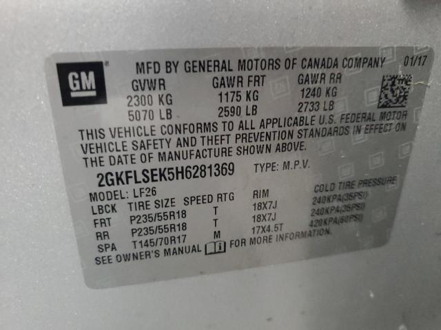 2GKFLSEK5H6281369 GMC Terrain Sle