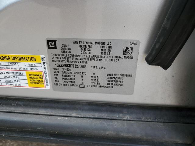 1GKKVRKD7FJ276665 GMC Acadia Slt-1
