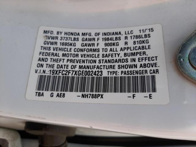 19XFC2F7XGE002423 Honda CIVIC EX