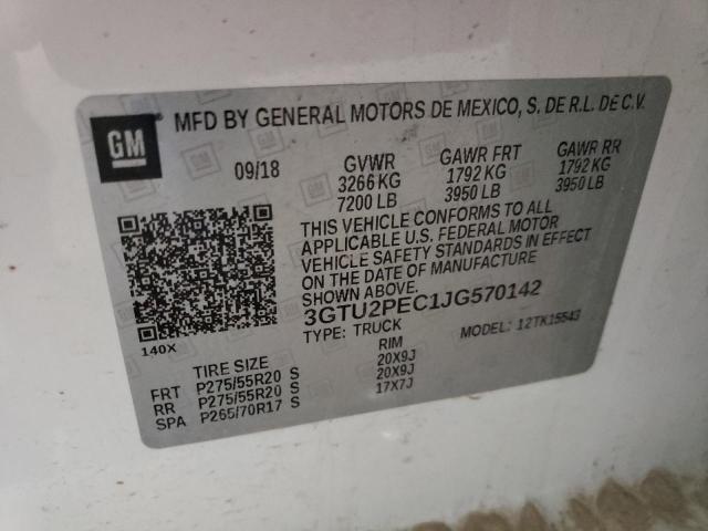 3GTU2PEC1JG570142 GMC Sierra K1500 Denali