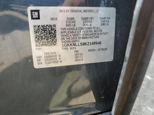 1GKKNLLS8KZ149946 GMC ACADIA SLE