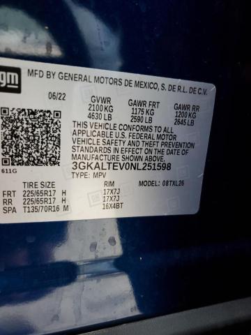 3GKALTEV0NL251598 GMC Terrain Sle