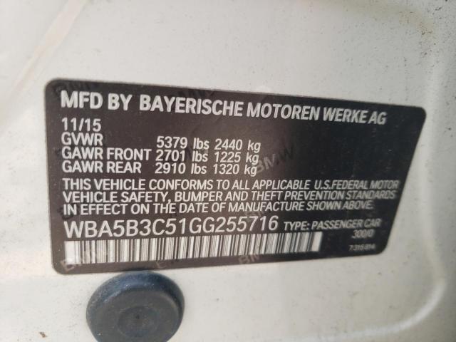 WBA5B3C51GG255716 BMW 535 XI