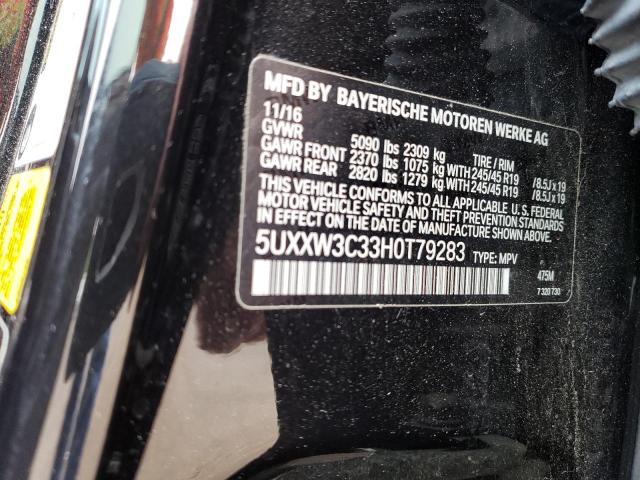 5UXXW3C33H0T79283 BMW X4 Xdrive28i