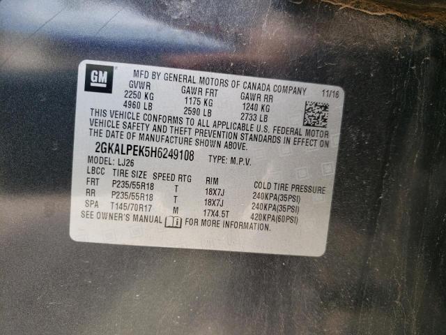 2GKALPEK5H6249108 GMC Terrain Slt