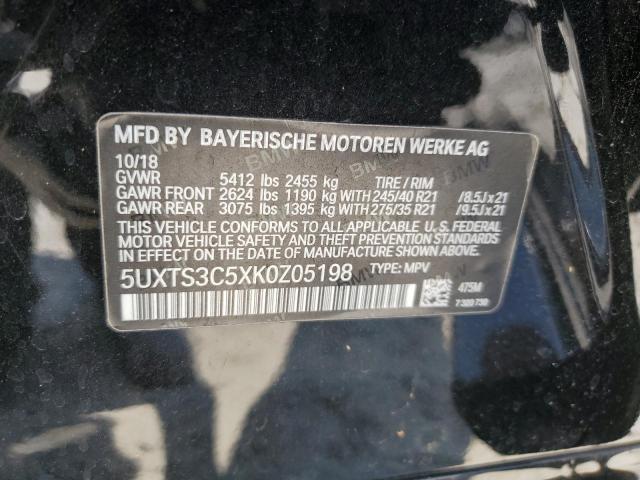 5UXTS3C5XK0Z05198 BMW X3 Xdrivem40i