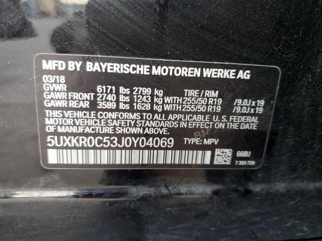 5UXKR0C53J0Y04069 BMW X5 Xdrive35i