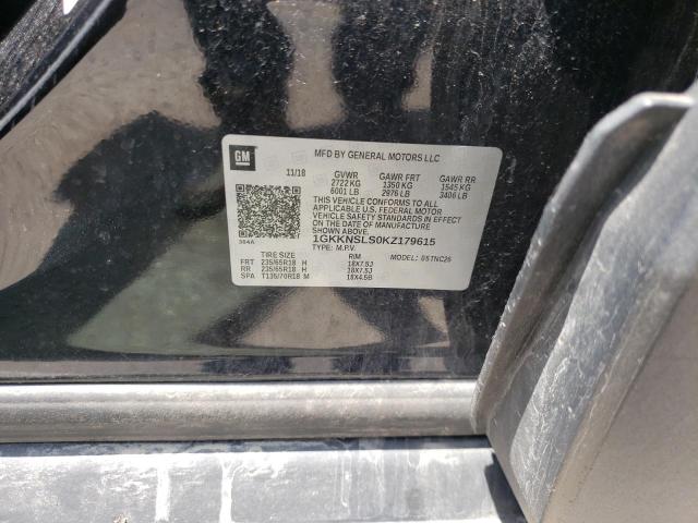 1GKKNSLS0KZ179615 GMC ACADIA SLE