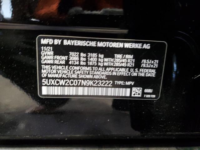 5UXCW2C07N9K23222 BMW X7 Xdrive40i