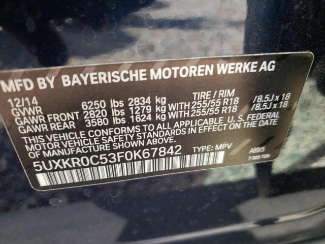 5UXKR0C53F0K67842 BMW X5 Xdrive35i