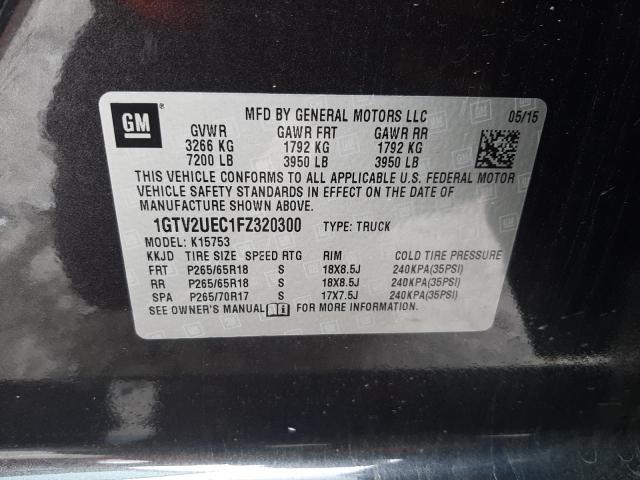 1GTV2UEC1FZ320300 GMC Sierra K1500 Sle