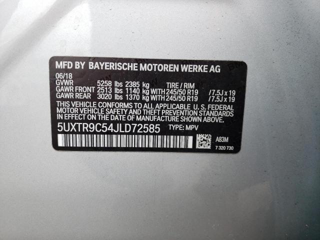 5UXTR9C54JLD72585 BMW X3 Xdrive30i