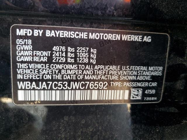 WBAJA7C53JWC76592 BMW 530 XI
