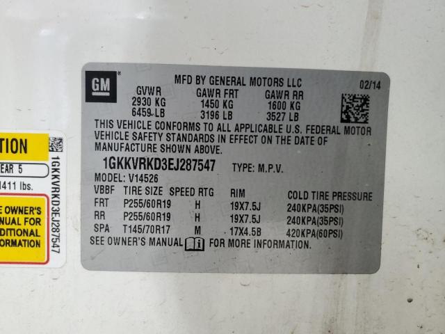 1GKKVRKD3EJ287547 GMC Acadia Slt-1