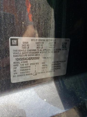 1GKS2GKC4GR262682 GMC Yukon Xl K1500 Slt