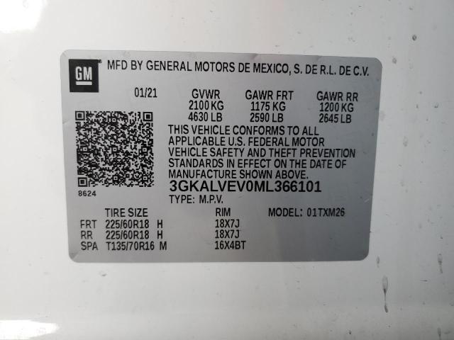 3GKALVEV0ML366101 GMC Terrain Slt