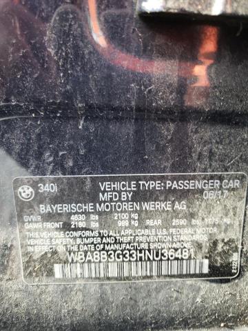 WBA8B3G33HNU36481 BMW 340 I