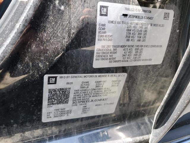 3GTP9EEL2LG345437 GMC Sierra K1500 At4