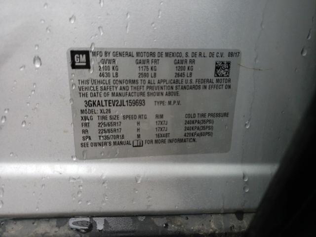 3GKALTEV2JL159693 GMC Terrain Sle