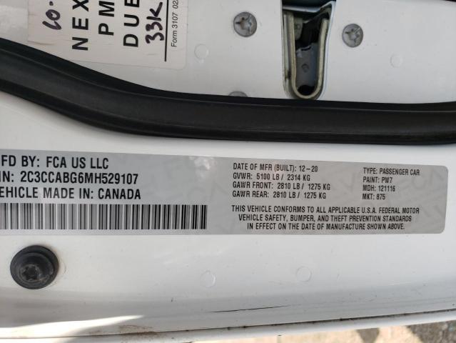2C3CCABG6MH529107 Chrysler 300 S