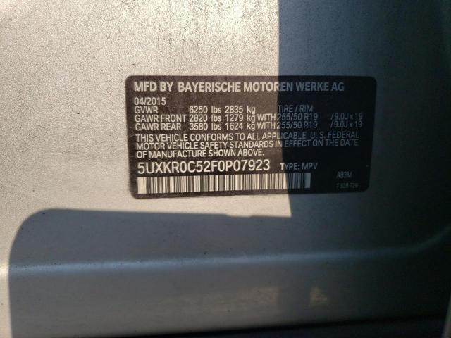 5UXKR0C52F0P07923 BMW X5 Xdrive35i