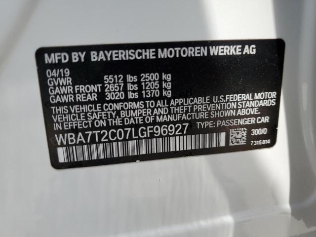 WBA7T2C07LGF96927 BMW 740 I